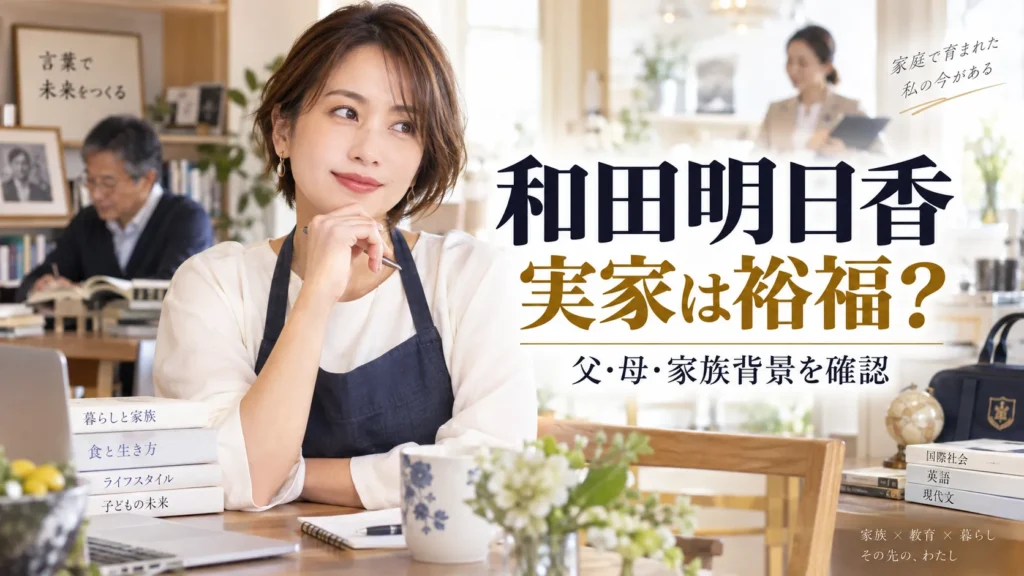 和田明日香の実家は裕福?父親・母親・弟と家庭環境を元情報まで確認