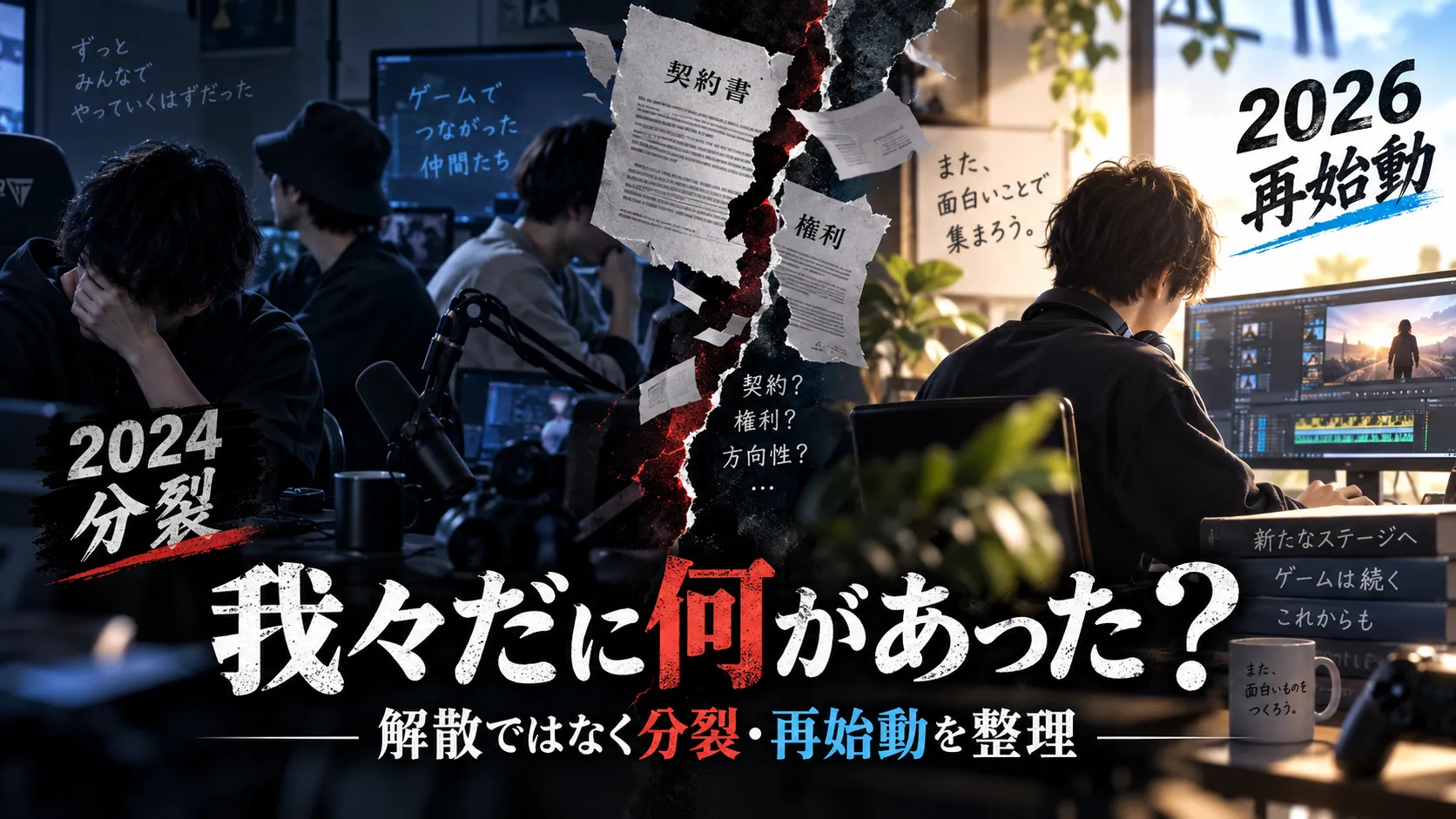 我々だに何があった？解散理由・権利問題・グルッペンの現在を確認