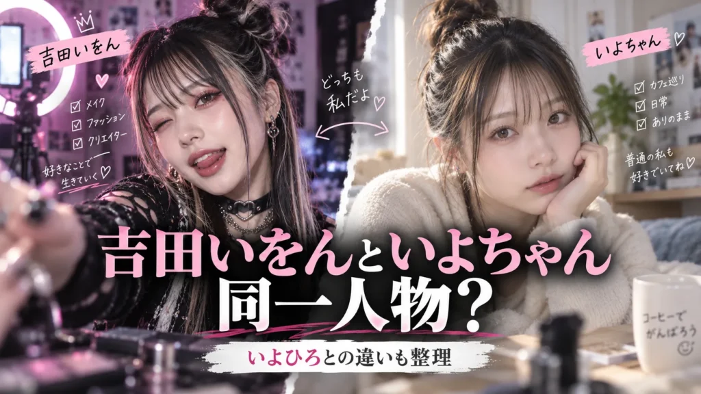 吉田いをんといよちゃんは同一人物?いよひろとの違い・正体を公式情報で確認