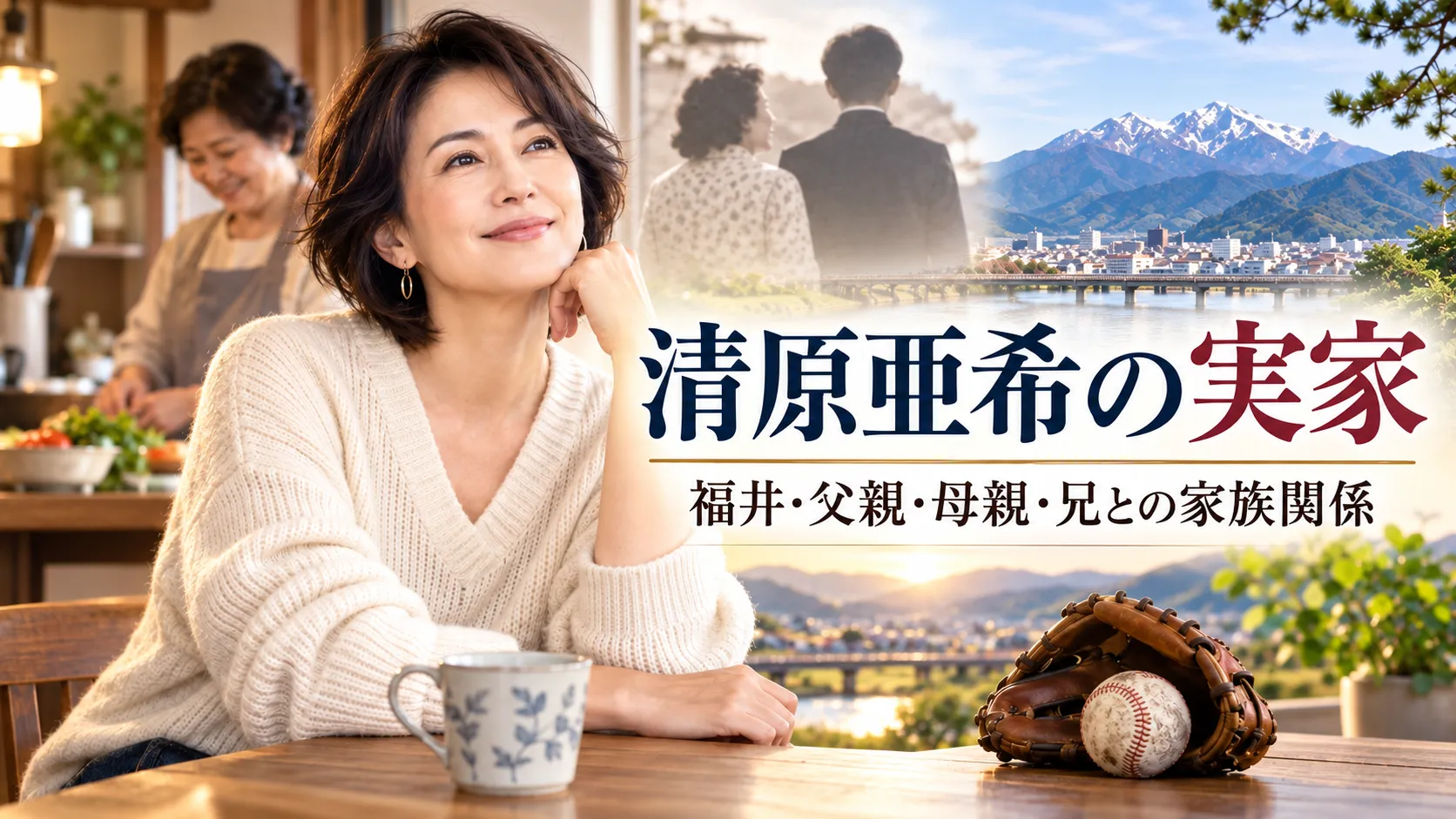 清原亜希（亜希）の実家は福井市？父親・母親・兄との家族関係を確認