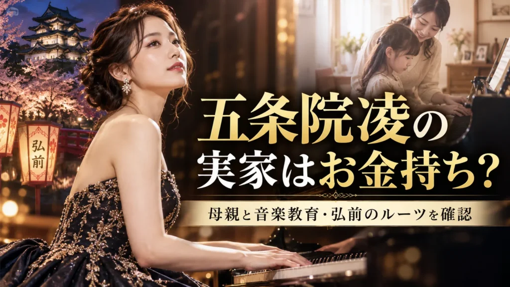 五条院凌の実家はお金持ち？母親との音楽教育・父親や家族、弘前のルーツを確認