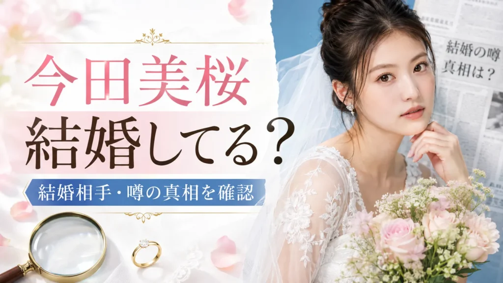 今田美桜は結婚してる？結婚相手・結婚観・噂の真相を確認