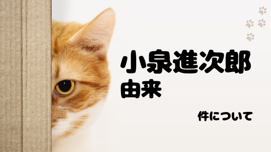 小泉進次郎由来の「小泉構文」を理解する