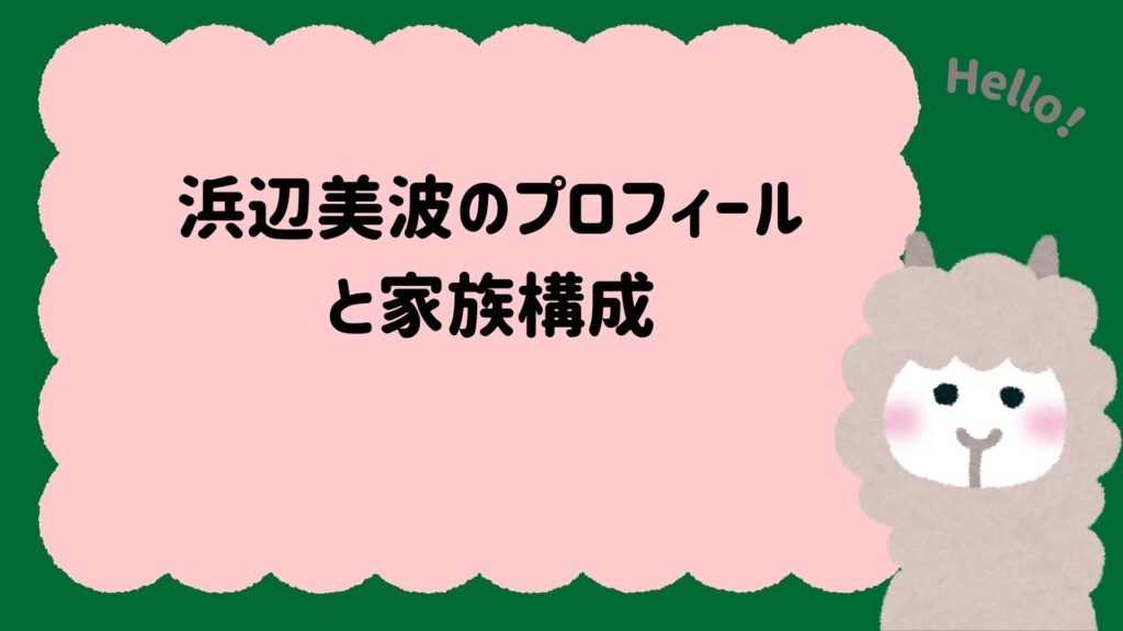 浜辺美波のプロフィールと家族構成