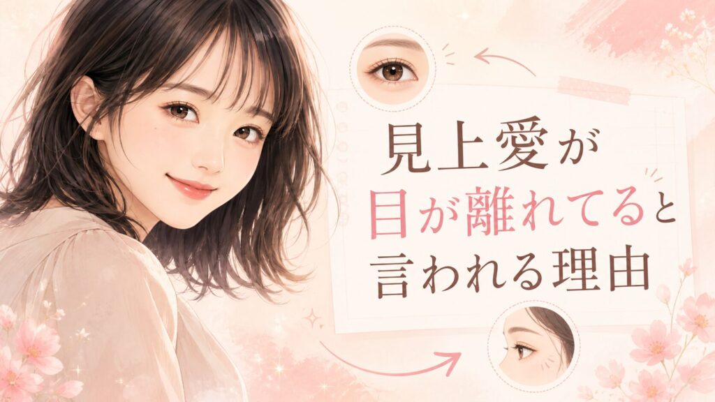 見上愛が目が離れてると言われる理由