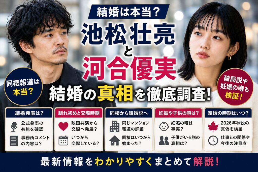 池松壮亮と河合優実の結婚間近説