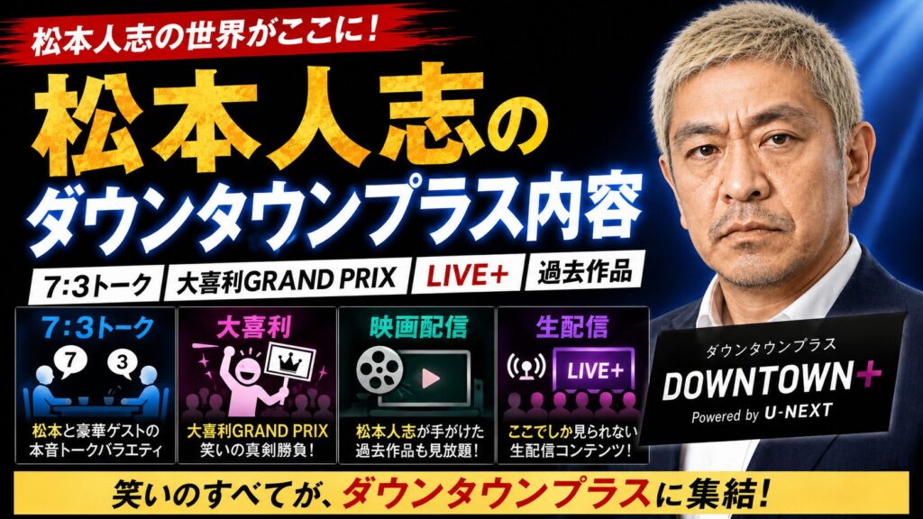 松本人志のダウンタウンプラス内容