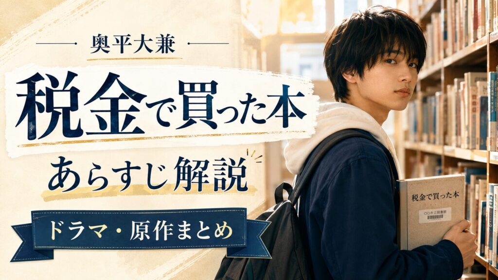 奥平大兼の税金で買った本のあらすじとキャスト最新情報まとめ