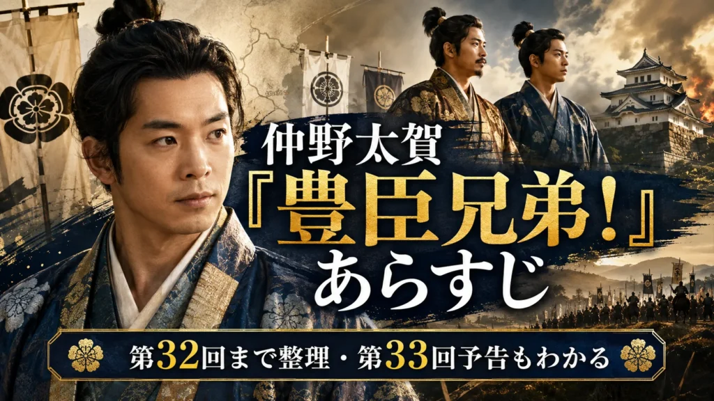 仲野太賀『豊臣兄弟！』あらすじ｜第32回・第33回・豊臣秀長・キャストを最新確認