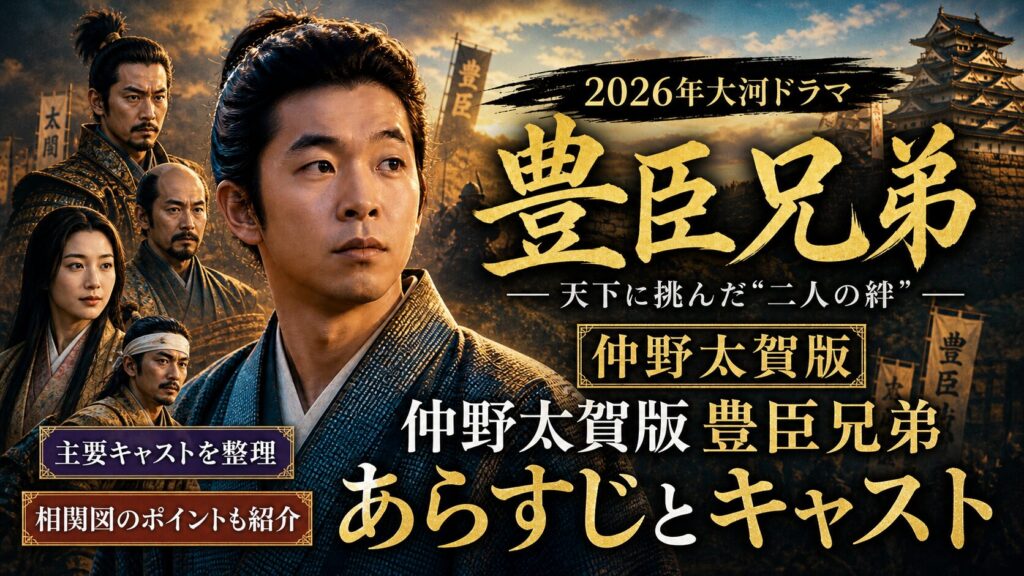仲野太賀版豊臣兄弟あらすじとキャスト