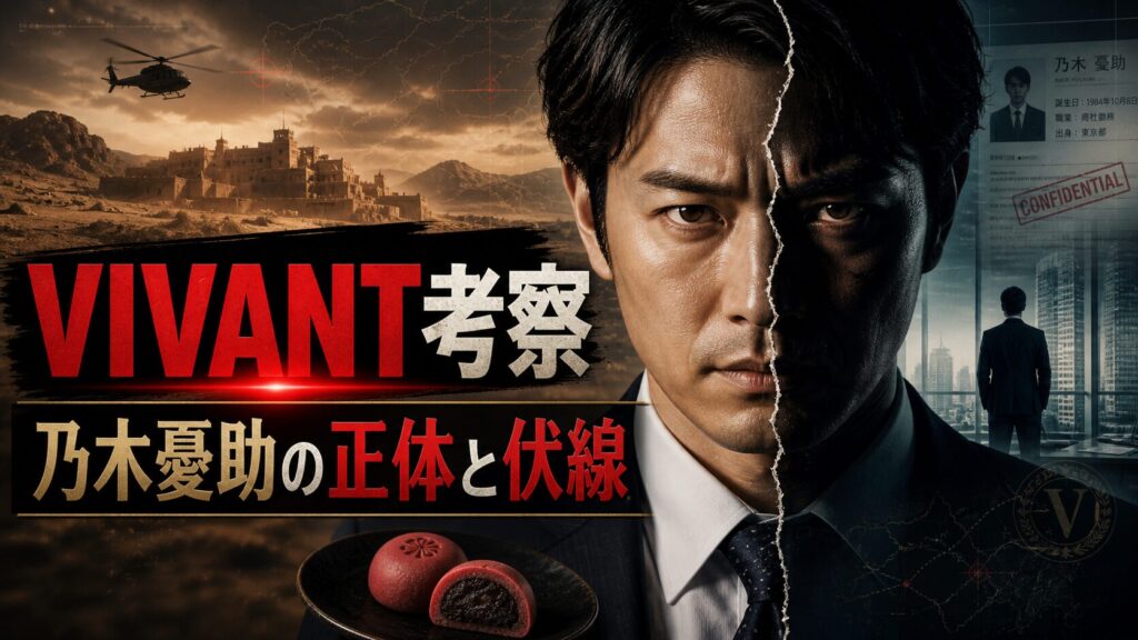 VIVANT考察｜乃木憂助の正体とFやベキの伏線総解説