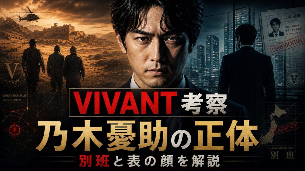 VIVANT考察と乃木憂助の正体