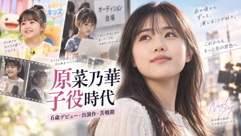 原菜乃華の子役時代は？6歳デビュー・出演作・オーディション苦戦期を確認