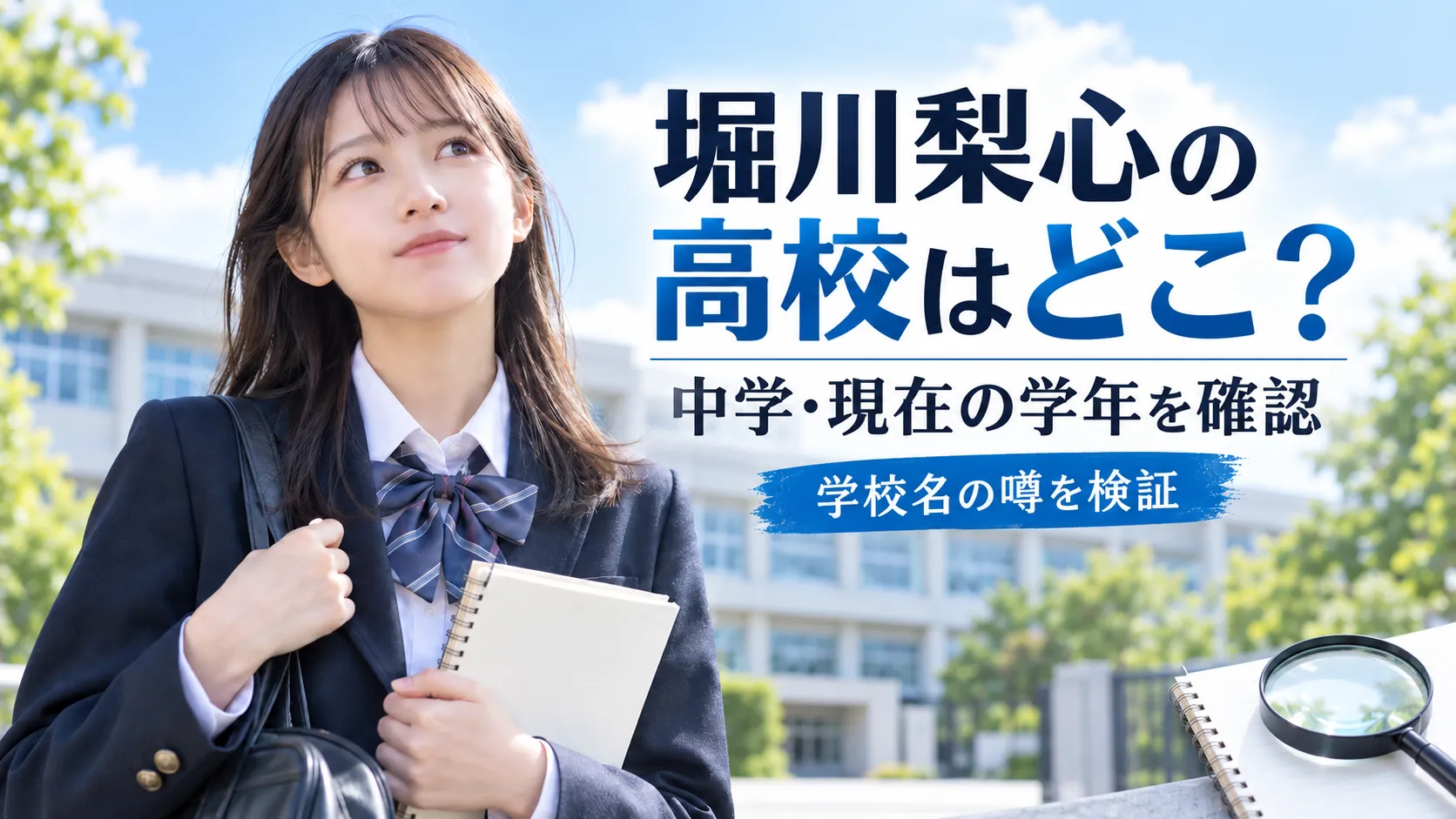 堀川梨心の高校はどこ？中学・現在の学年と学校名を確認