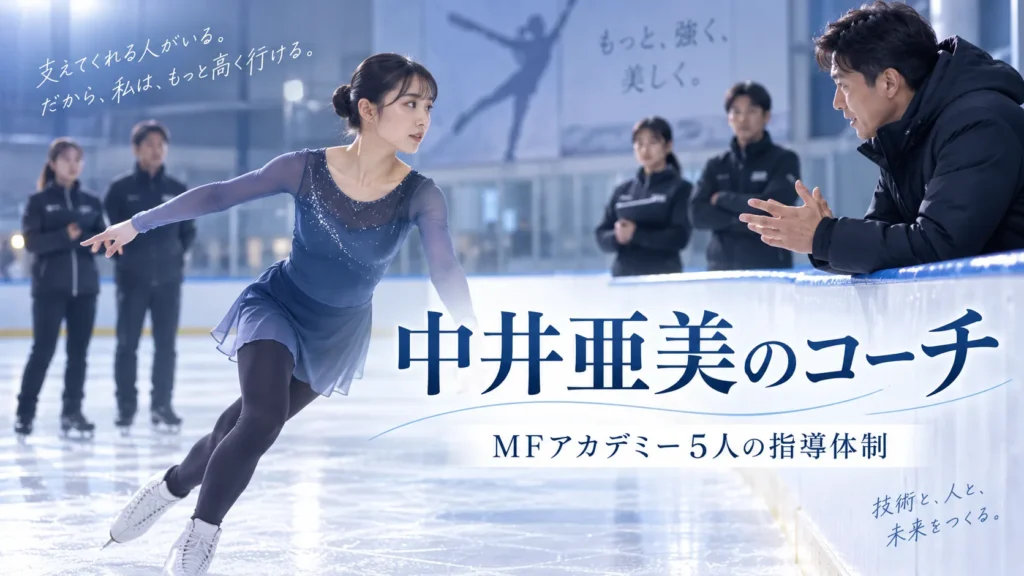 中井亜美のコーチは中庭健介だけ?MFアカデミー5人の指導体制を確認